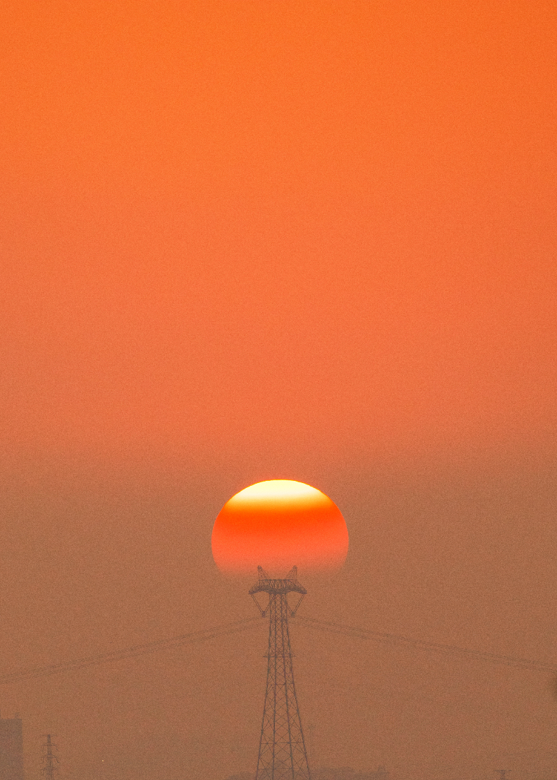 《夕陽(yáng)紅---潼湖》潼湖寶塔山紀(jì)錄夕陽(yáng)紅